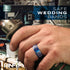 Men's Infinity Silicone Ring. Soft, Comfortable & Durable Wedding Band. US Design Patent